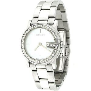 gucci 101l w 0.48ctw round diamond g bezel|Gucci g chrono watch.